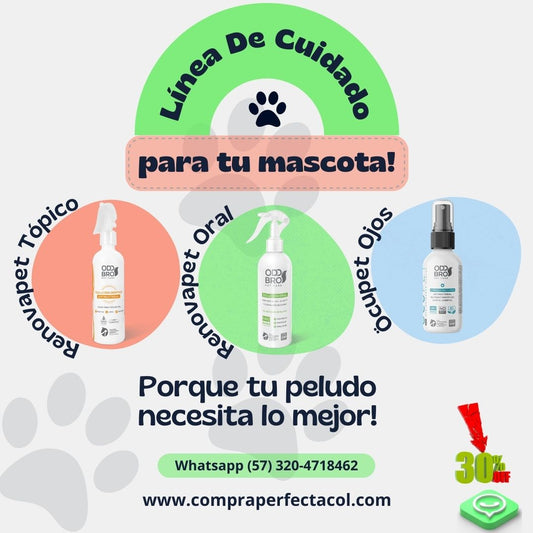 🐶Línea Cuidado Mascotas - Adiós Sarro, Dermatits y Lagrimeo Excesivo 😍