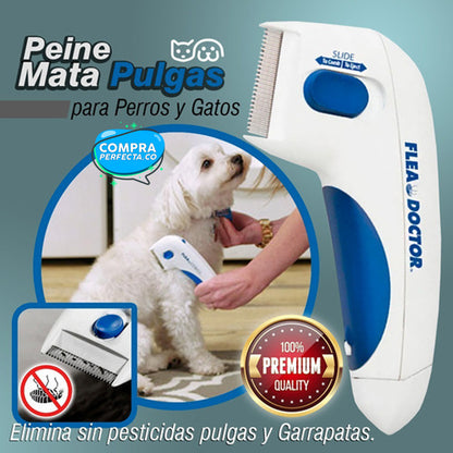 BYE PULGAS! 🐶🐱 Peine Eléctrico Para Mascotas